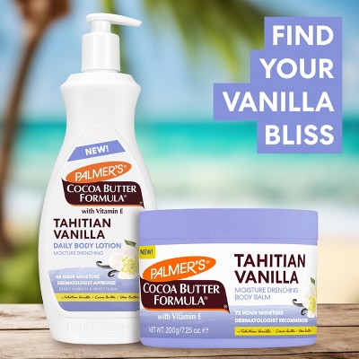 Palmer's Moisture Drenching Solid Hand and Body Lotion - Tahitian Vanilla - 7.25oz: Whole Body, Jar, Normal to Very Dry Skin