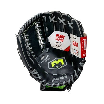Franklin Sports Midnight Series 12" Baseball Glove Right Handed Thrower