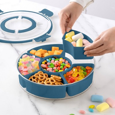 Cook With Color Lazy Susan Snack Box Blue