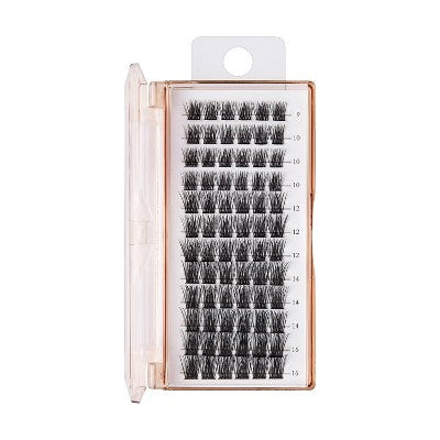 BeBlinky False Eyelash Clusters - Wide Band 03, Wispy, 9-16 mm - 72ct