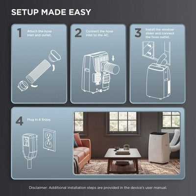 TCL 8k Dual Hose Inverter Portable AC 115V (LOCAL PICKUP ONLY)