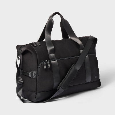 Faux Neoprene Weekender Bag - All In Motion Black: Travel Carry On