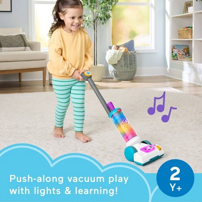 Fisher-Price Laugh & Learn 2-in-1 Vacuum Toddler Electronic Learning Toy with Lights & Music