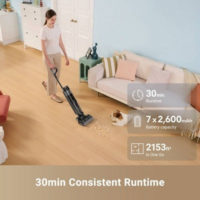 Dreame K20 Pro Wet and Dry Vacuum Black: Self-Cleaning Brushroll, HEPA Filter, Rechargeable, 30 Min Run Time, Bagless (LOCAL PICKUP ONLY)