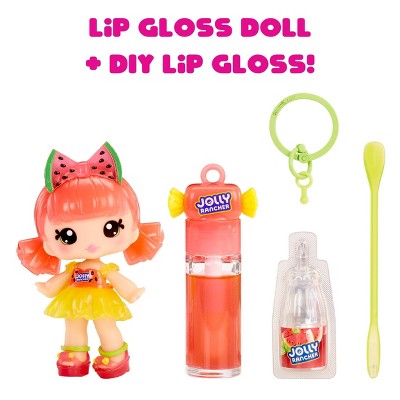 Yummiland x Licensed Sweets Lip Gloss Doll: Jolly Rancher Includes DIY Lip Gloss + Removable Keychain