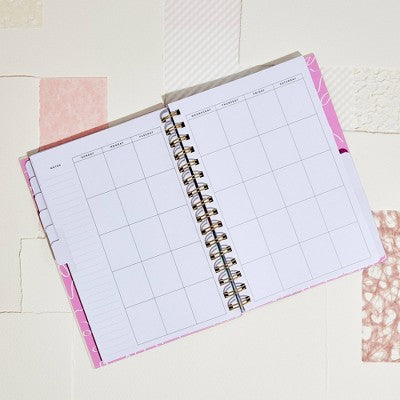 Happy Planner Undated Planner 8.375"x6.25" Make Your Mark: Multicolor Weekly & Monthly Twin-Wire for Adults