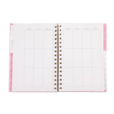 Happy Planner Undated Planner 8.375"x6.25" Make Your Mark: Multicolor Weekly & Monthly Twin-Wire for Adults