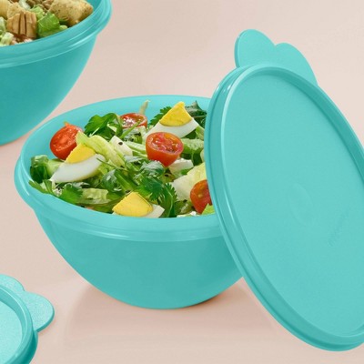Tupperware 6pc (set of 3) Wonderlier Bowl Food Storage Set Blue