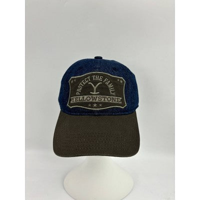 Men's Solid Cotton Yellowstone Baseball Hat - Blue Denim
