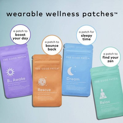 The Good Patch B12 Awake Plant-Based Vegan Wellness Patch - 4ct