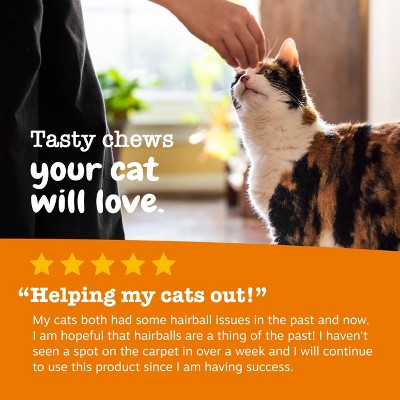 Zesty Paws Bacon Flavor Hairball Bites Cat Treats - 30ct