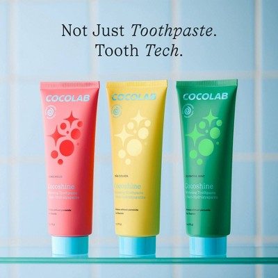 Cocolab Cocoshine Whitening Non-Fluoride Nano Hydroxyapatite Toothpaste - Lychee Breeze - 4oz