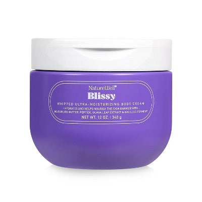 NatureWell Blissy Hand and Body Cream - 12oz: Moisturizing, For Dry Skin, Whole Body, Vanilla & Sandalwood