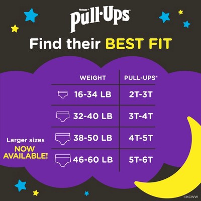 Pull-Ups Night-Time Potty Disposable Training Pants - Boys - 3T-4T - 108ct