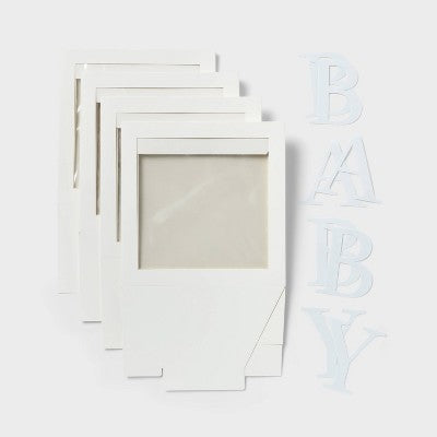 4ct Baby Boxes with Letters for Baby Shower Wedding Gender Reveal - Spritz