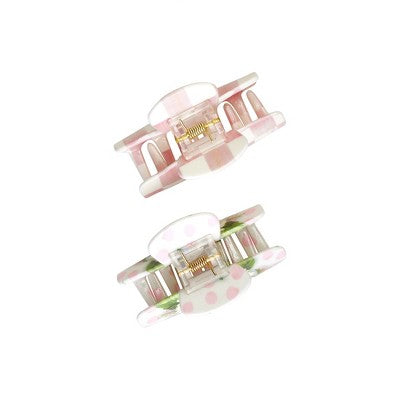 Goody x MacKenzie Childs Medium Claw Clip - Pink: Hair Styling, All Hair Types, 2 Pieces