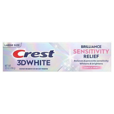 Crest 3D White Advanced Sensitivity Relief Toothpaste - 3.9oz