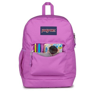 JanSport Cross Town Plus 17" Fits 15" Laptop Water Resistant Backpack - Fuchsia