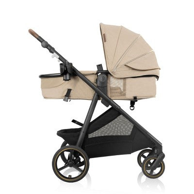 Evenflo Shyft Intuiti+ Travel System Featuring Revolve180 LiteMax NXT with Sensory Soothe - Travertine (LOCAL PICKUP ONLY)