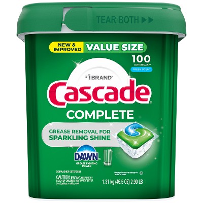 Cascade Fresh Scent Complete Pods Dishwasher Detergents - 100ct