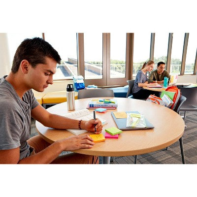 Post-it Super Sticky Notes, 3 in. x 3 in., Energy Boost Collection, 3 Pads/Pack