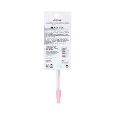 Yoobi Novelty Ballpoint Pen Light Up Pink Rose
