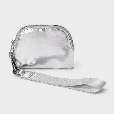 Girls' Wristlet Pouch - art class Silver