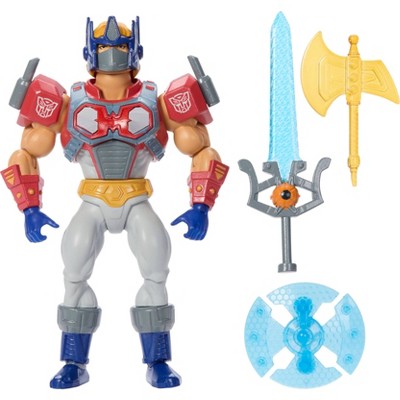 Masters of the Universe Origins x Transformers Optimus Prime Armor He-Man Action Figure, MOTU Toy