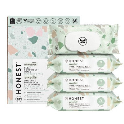 The Honest Company Plant-Based Baby Wipes made with over 99% Water - Geo Mood - 288ct