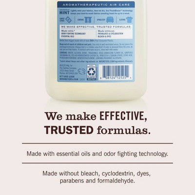 Mrs. Meyer's Clean Day Fabric Fresh Air Fresheners - Rain Water - 20oz: Dye-Free, Paraben-Free, Liquid Spray