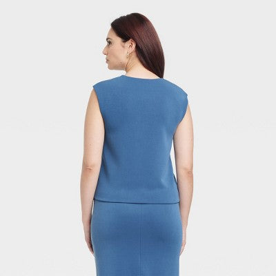 Women's Sandwash Vest - A New Day Blue XS
