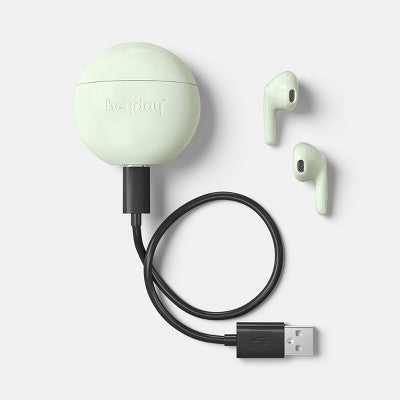 True Wireless Bluetooth Earbuds - heyday Opaque Matcha: In-Ear Headphones
