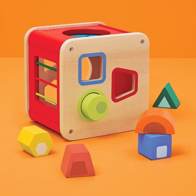 Shape Sorter - 6pc - Gigglescape: Educational Toddler Toy, Enhances Creativity & Fine Motor Skills