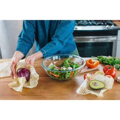 Bee's Wrap Standard Beeswax Compostable Lunch Wraps - 3ct