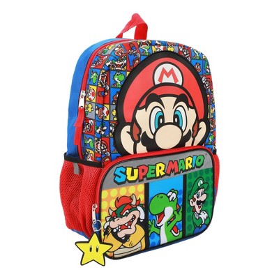 Super Mario Kids' 14.4L Single Backpack - Blue