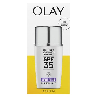 Olay Prime & Protect Mattifying Face Lotion - SPF35 - 1.3 fl oz EXP 11/2025
