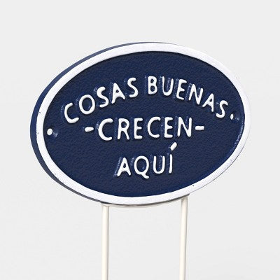 Metal "Cosas Buenas" Garden Sign - Threshold