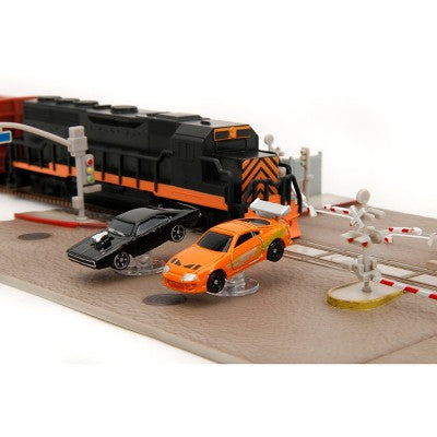 The Fast & The Furious Nano Hollywood Rides Train Scene Diorama