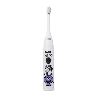 Made by Dentists Kids' Rechargeable Electric Toothbrush with 2 Replacement Toothbrush Heads and Charger - Alien