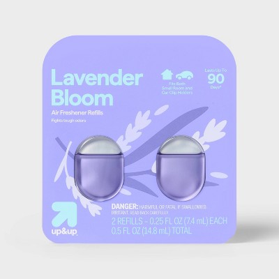Small Room and Car Clip Refills - Lavender Bloom - 0.5oz/2ct - up&up