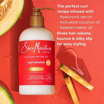 SheaMoisture Curl Stretch Conditioner Kahalari Melon Oil & Marula Oil Infused with Hyaluronic Serum for Type 4 Hair - 13 fl oz