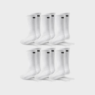 Pair of Thieves BOWO 3+3 Bonus pack Crew Socks - White 8-12