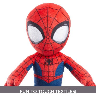 Marvel Plush Talkers Spider-Man Soft Toy, 11.75" Collectible Figure with Sounds & Phrases