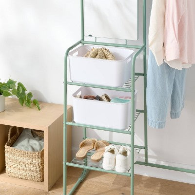 12.5L Brightroom Open Storage Tub White 2pk - Brightroom