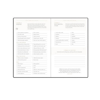 Marie Kondo for BlueSky 2025 Weekly/Monthly Planner 8.19"x5.16" Charcoal Fabric