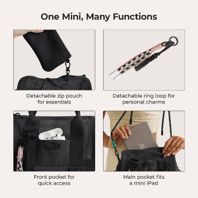 Bagsmart REIKI 5.5L Mesh Mini Duffle Bag - Black