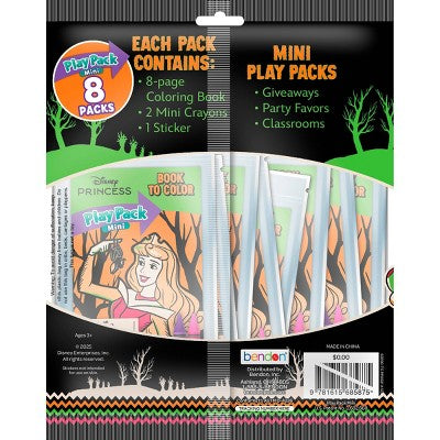 Bendon Lic 8ct Disney Princess Mini Play Packs