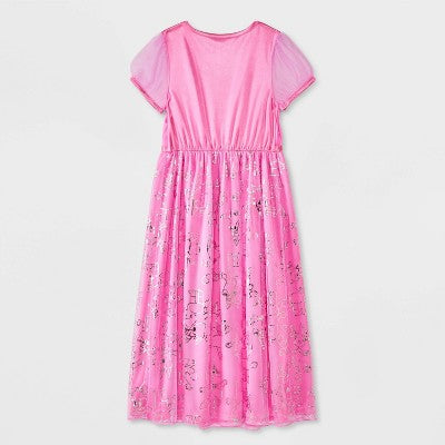 Girls' Bluey Fantasy NightGown - Pink L