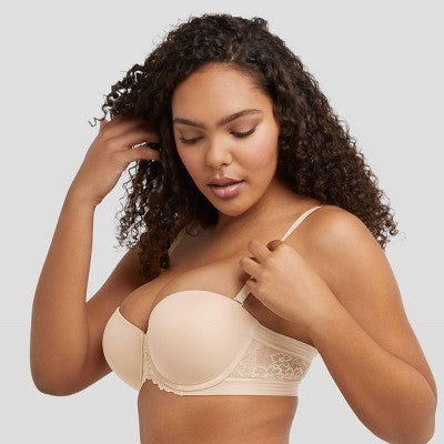 Maidenform Women's Strapless Push-Up Bra SE1102 - Paris Beige 34B