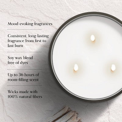 Chesapeake Bay Candle Large 3-Wick Candle with Lid Salted Sands 14.5oz